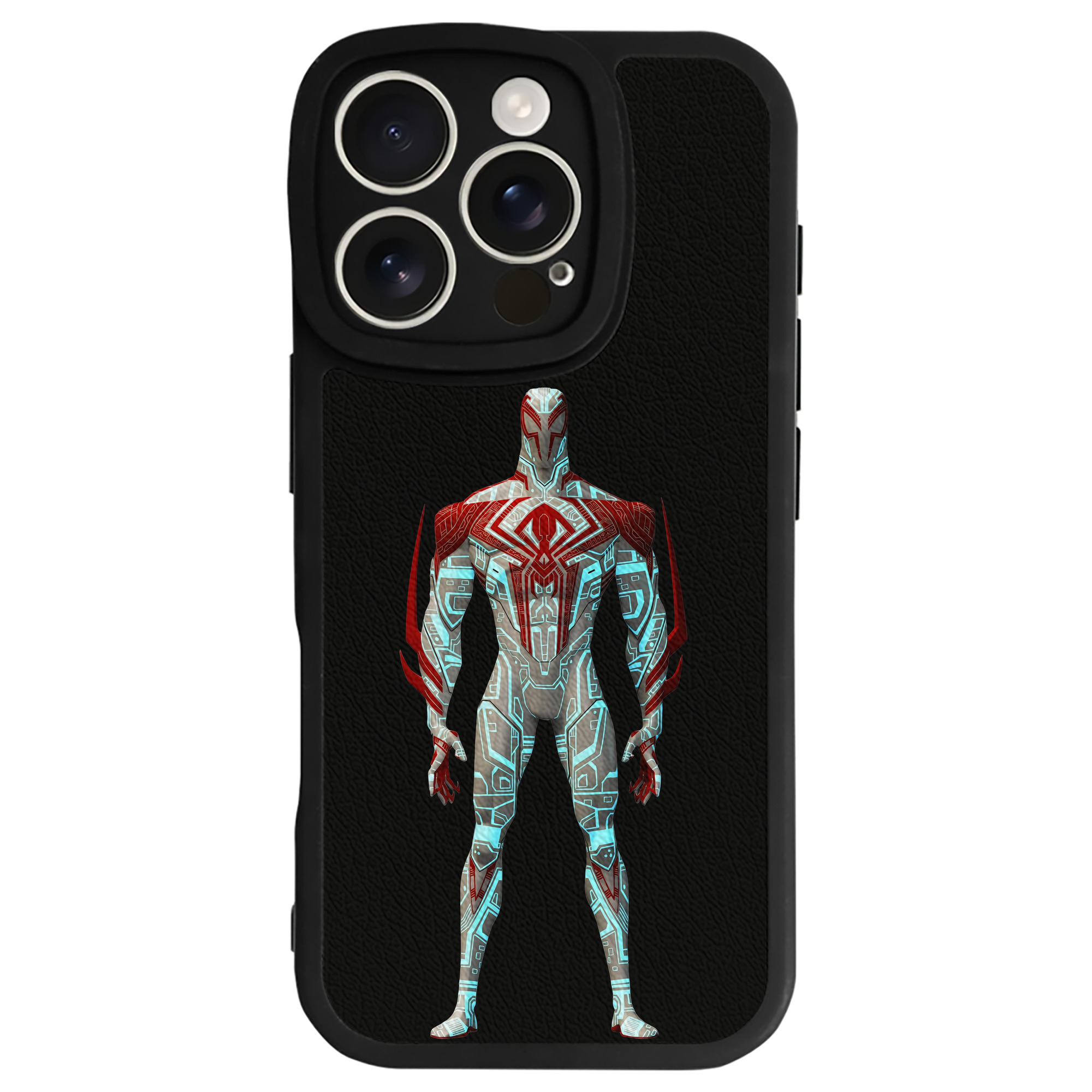 Spider Man スパイダーマン 【iPhone 16シリーズ対応】シリコンスマホケース（レザー調） 材質：シリコン